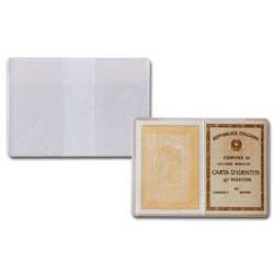 Buste forate sei rota 100 pz. porta carta d'identita' 15,5x11cm