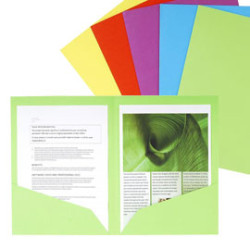 Cartellina in cartone exacompta 25 pz. a doppia tasca 220gr 24x32cm