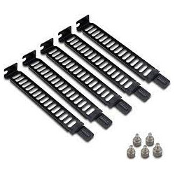 staffa di copertura akasa pci 5pezzi 18.5x8.7x1cm â??20g nero [ak-mx302-kt05]