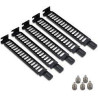 staffa di copertura akasa pci 5pezzi 18.5x8.7x1cm â??20g nero [ak-mx302-kt05]