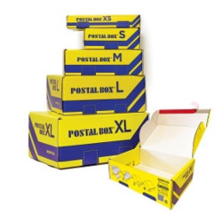 scatola spedizioni postale blasetti cf20 xs 34x24x6cm giallo 20pz