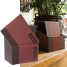 Menu-box trendy con 20 porta menu' bordeaux [mc-box-tra4-wr]