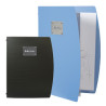 Porta menu' a4-24x34cm nero rio con 1 inserto doppio [mc-rca4-bl]