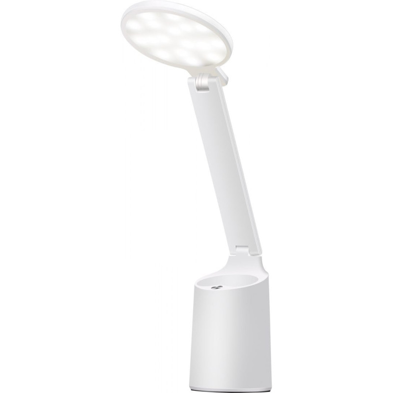 lampada da scrivania led activejet con batteria ricaricabile bianco