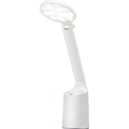 lampada da scrivania led activejet con batteria ricaricabile bianco