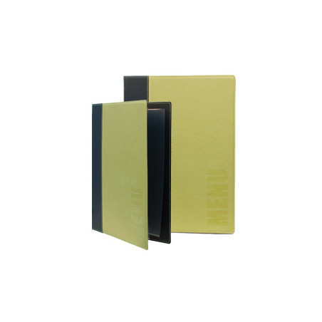 Porta menu' a5-18x25cm verde trendy con 1 inserto doppio