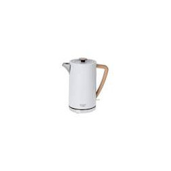 bollitore elettrico adler in metallo 1.7l bianco [ad 1347w]