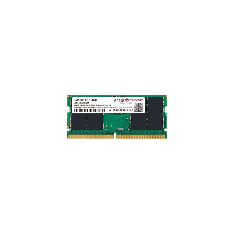 ram so-dimm ddr5 16gb transcend jm (1x16gb) 5600mhz 1rx8 cl46