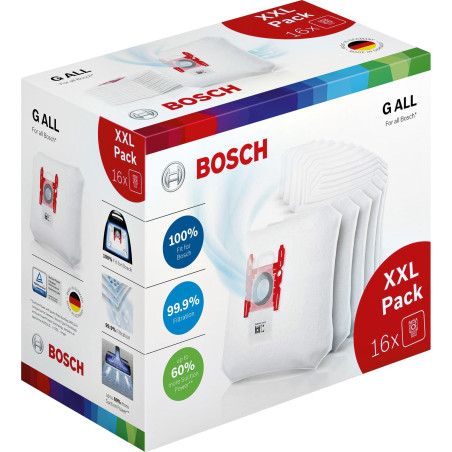sacchetto bosch per aspirapolvere gall powerprotect bianco 16pz [bbz16gall]