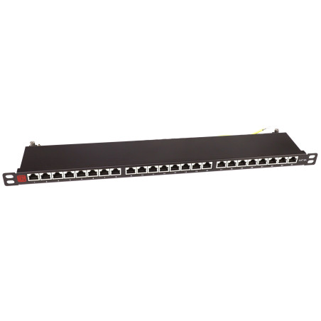 pannello patch techly rj-45 cat.6a stp 24 posti 19''