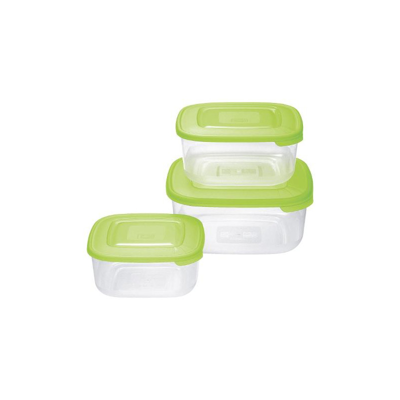 set contenitori alimenti tontarelli family food 3pz verde [904063781a]