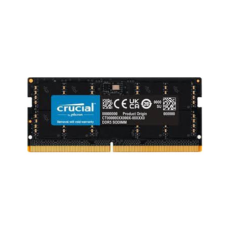 ram so-dimm ddr5 48gb crucial micron 5600mhz cl16 nero [ct48g56c46s5]