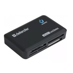 lettore schede di memoria defender optimus usb 2.0 nero [amdfdcu00000002]