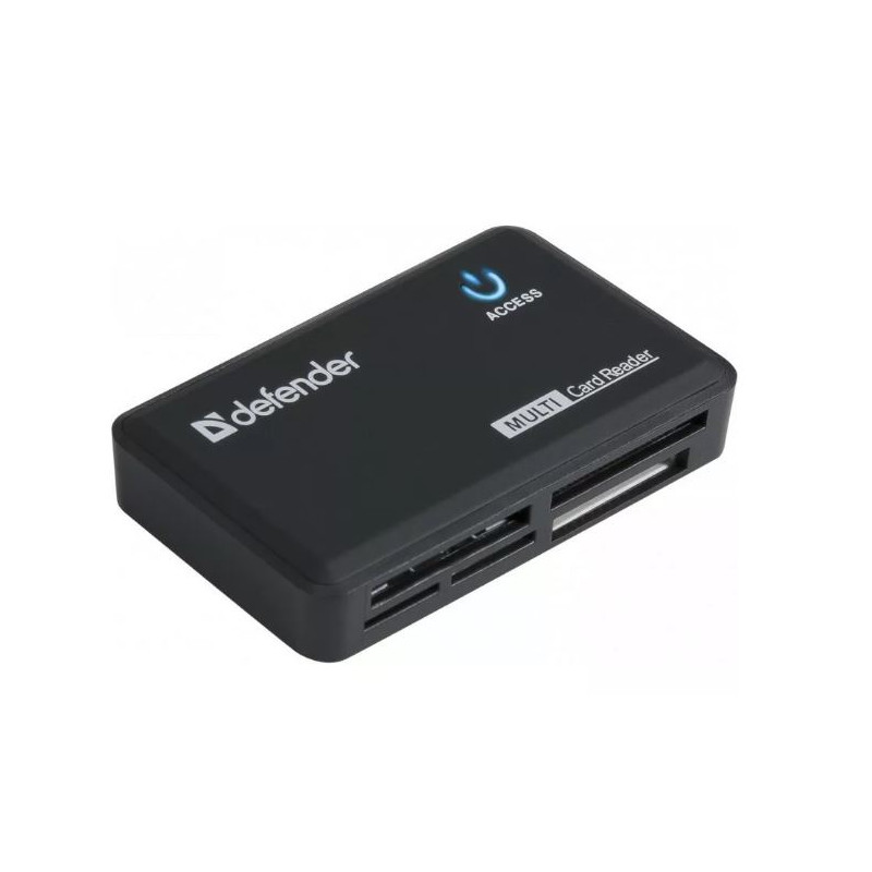 lettore schede di memoria defender optimus usb 2.0 nero [amdfdcu00000002]