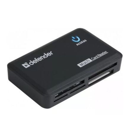 lettore schede di memoria defender optimus usb 2.0 nero [amdfdcu00000002]