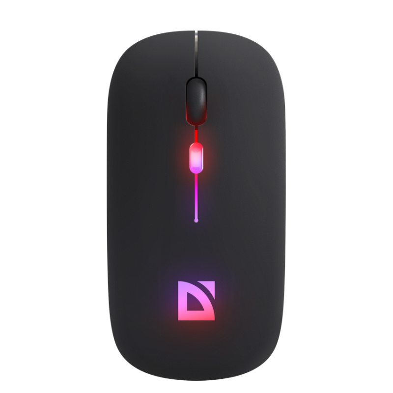 mouse defender mm-997 touch senza fili ottico 1600dpi rgb nero