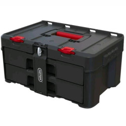 cassetta degli attrezzi keter stack n roll con 2 cassetti nero [253384]