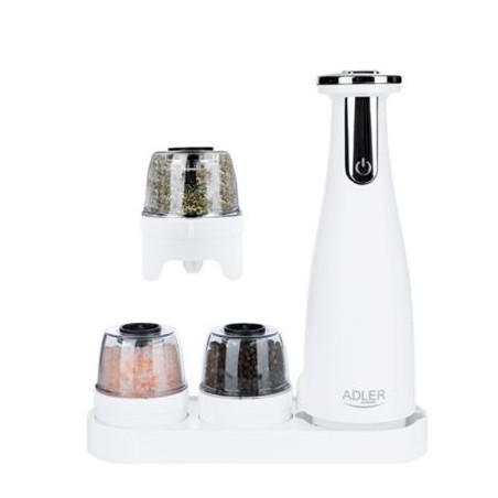 set macina elettrico adler ad 4449w sale/pepe usb 150ml bianco opaco