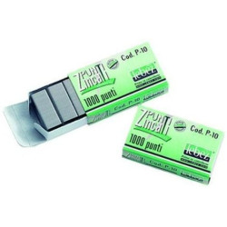 Punti cucitrice lebez 20x1000 zincati p-10 passo 10 [p-10]
