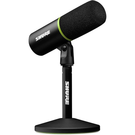 microfono shure mv6 cardioid usb-c cardioid dynamic per game