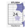 Etichette starline adesiva 100 fogli a4 (24 etichette 70x35mm) [stl3054]