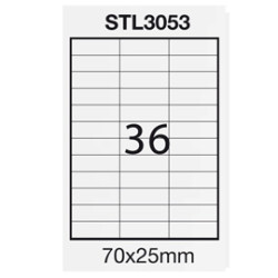 Etichette starline adesiva bianca 100 fogli a4 (36 etichette 70x25mm)