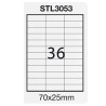 Etichette starline adesiva bianca 100 fogli a4 (36 etichette 70x25mm)