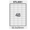 Etichetta starline adesiva bianca 100 fogli a4 (48 etichette 52,5x25mm)