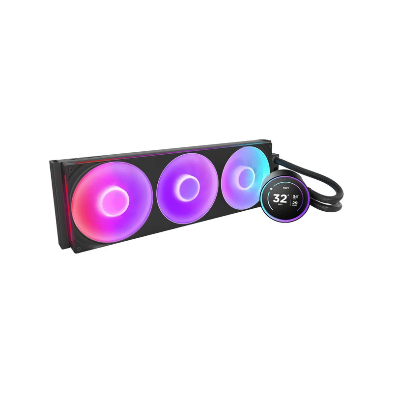 dissipatore cpu a liquido nzxt kraken elite 420 rgb 420mm nero [rl-kr42e-b2]