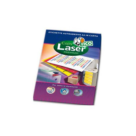 Etichette tico arancio fluo 70 fogli a4 8 etichette/foglio 99,1x67,7