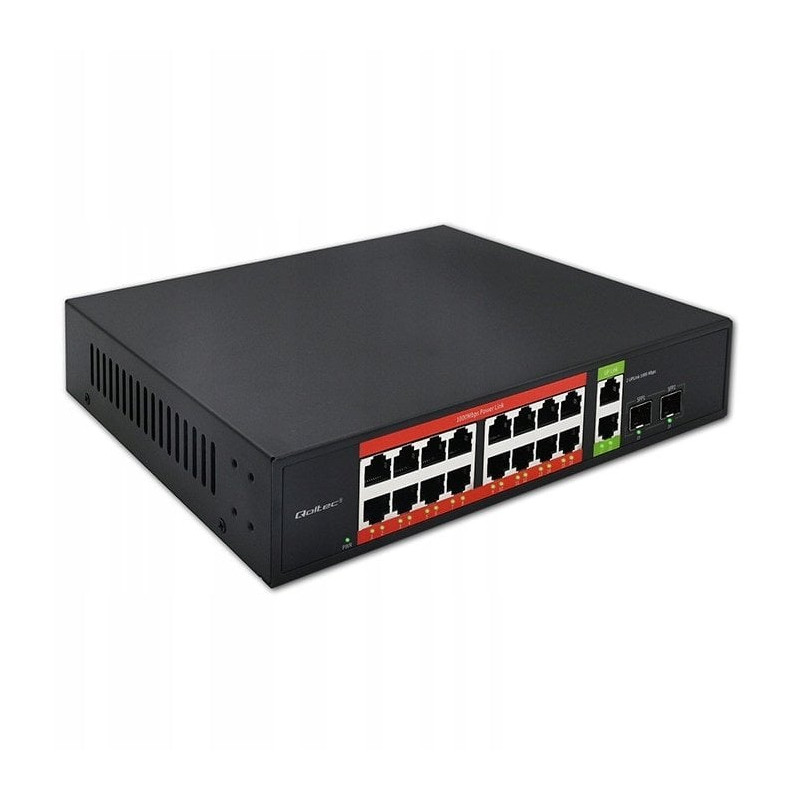 switch qoltec 52292 non gestito 16 porte gigabit ethernet 10-100-1000