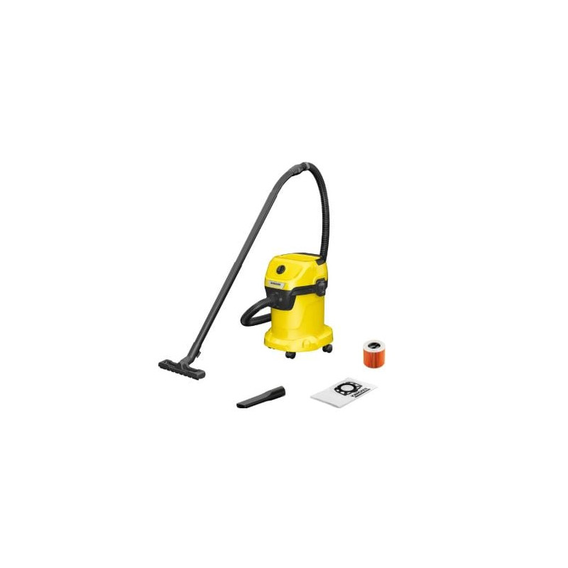 aspirapolvere karcher wd 3 v-17/4/20 per solidi e liquidi 1000w
