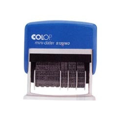 timbro polinomio colop 12 + datario 4mm s120wd autoinchiostrante