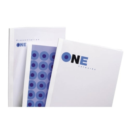 50 cartelline termiche 30mm silk white 150mic [ib370113]