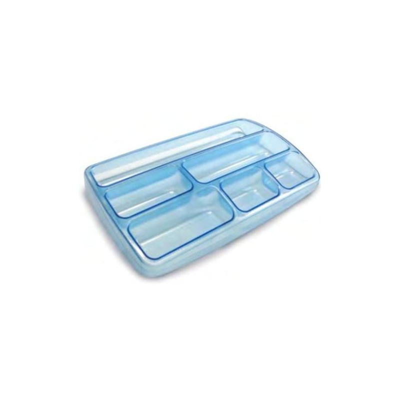 portaoggetti scrivania arda tray azzurro trasparente [tr3110blu]