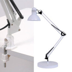 Lampada da scrivania alba - lampada a fluorescenza architect