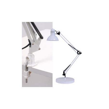 Lampada da scrivania alba - lampada a fluorescenza architect