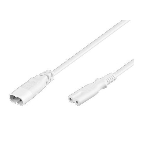 cavo prolunga alimentazione 2 poli c7/c8 2mt bianco