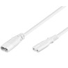 cavo prolunga alimentazione 2 poli c7/c8 2mt bianco