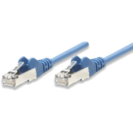 cavo di rete patch in rame schermato cat. 5e blu ftp 30 mt