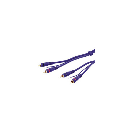 cavo audio video 2 rca m/m 5 m blu