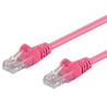 cavo di rete patch cca cat. 6 rosa utp 2 m