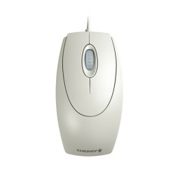 mouse cherry wheel mouse optical bianco/grigio [m-5400-0]