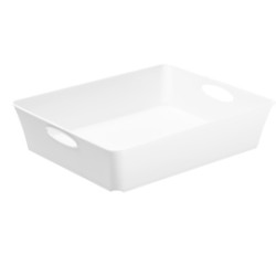 Vassoio in plastica rotho multiuso 37,5x26,6xh6 cm bianco living