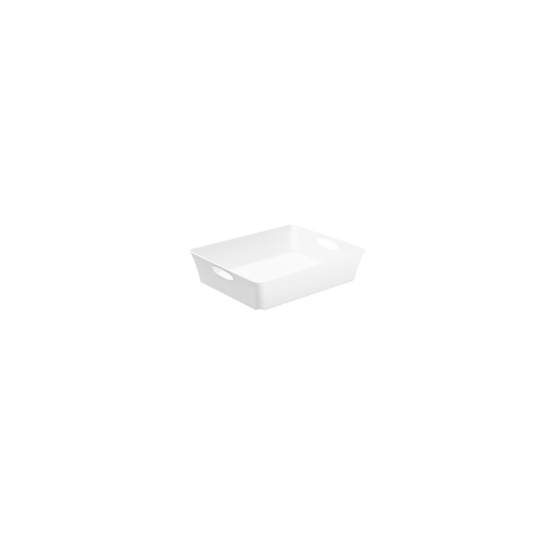 Vassoio in plastica rotho multiuso 37,5x26,6xh6 cm bianco living