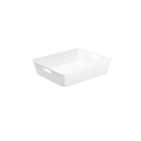 Vassoio in plastica rotho multiuso 37,5x26,6xh6 cm bianco living