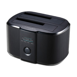 docking station hard disk lc-power 2.5/3.5 usb3.0 sata nero [lc-dock-u3-iii]