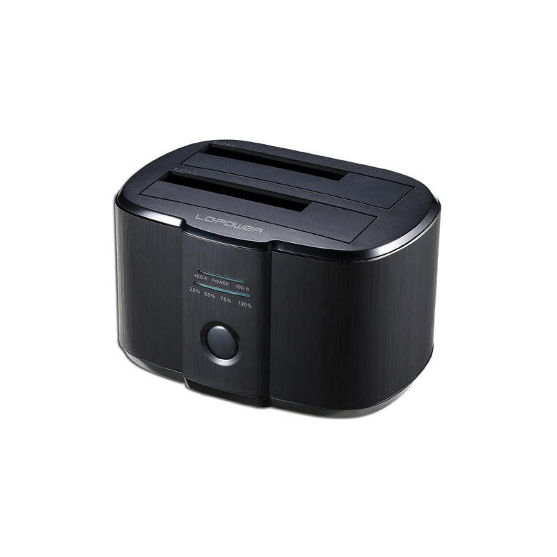docking station hard disk lc-power 2.5/3.5 usb3.0 sata nero [lc-dock-u3-iii]