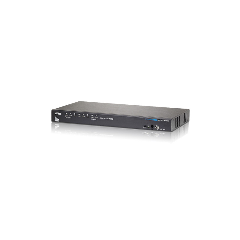 switch kvm aten rackmount 8-porte usb hdmi w/usb port [cs1798-at-g]