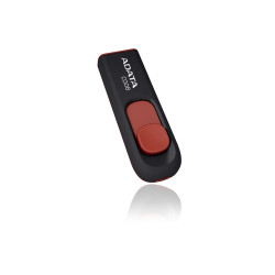 pen drvie 64gb adata usb 2.0 stick c008 black/red [ac008-64g-rkd]
